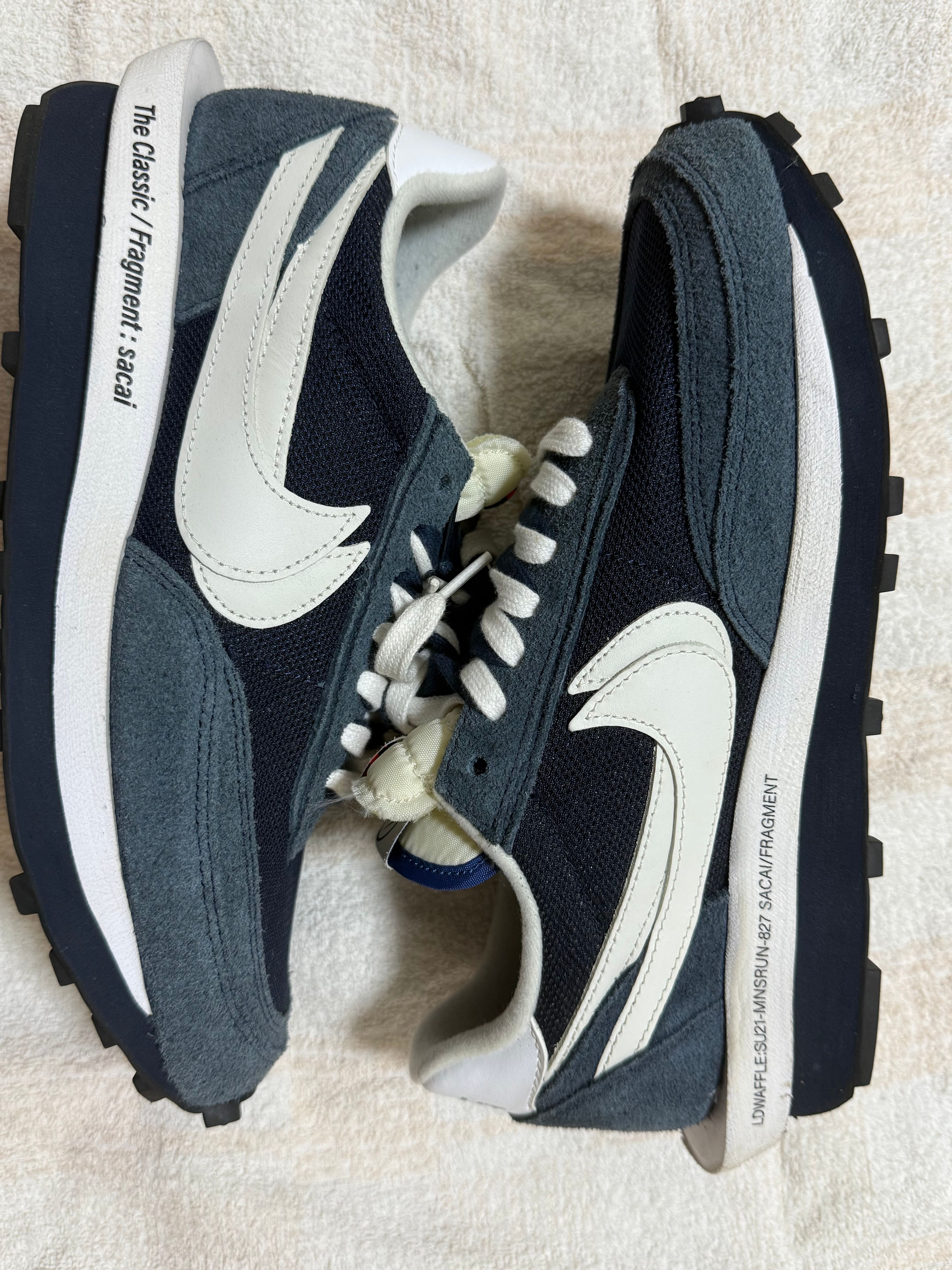 Fragment × sacai × Nike LD Waffle "Blackended Blue"