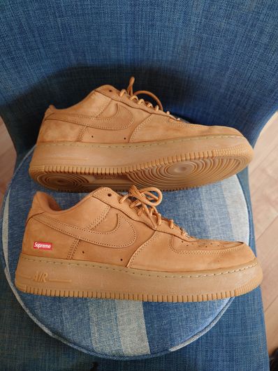 Supreme × Nike Air Force 1 Low "Flax/Wheat"