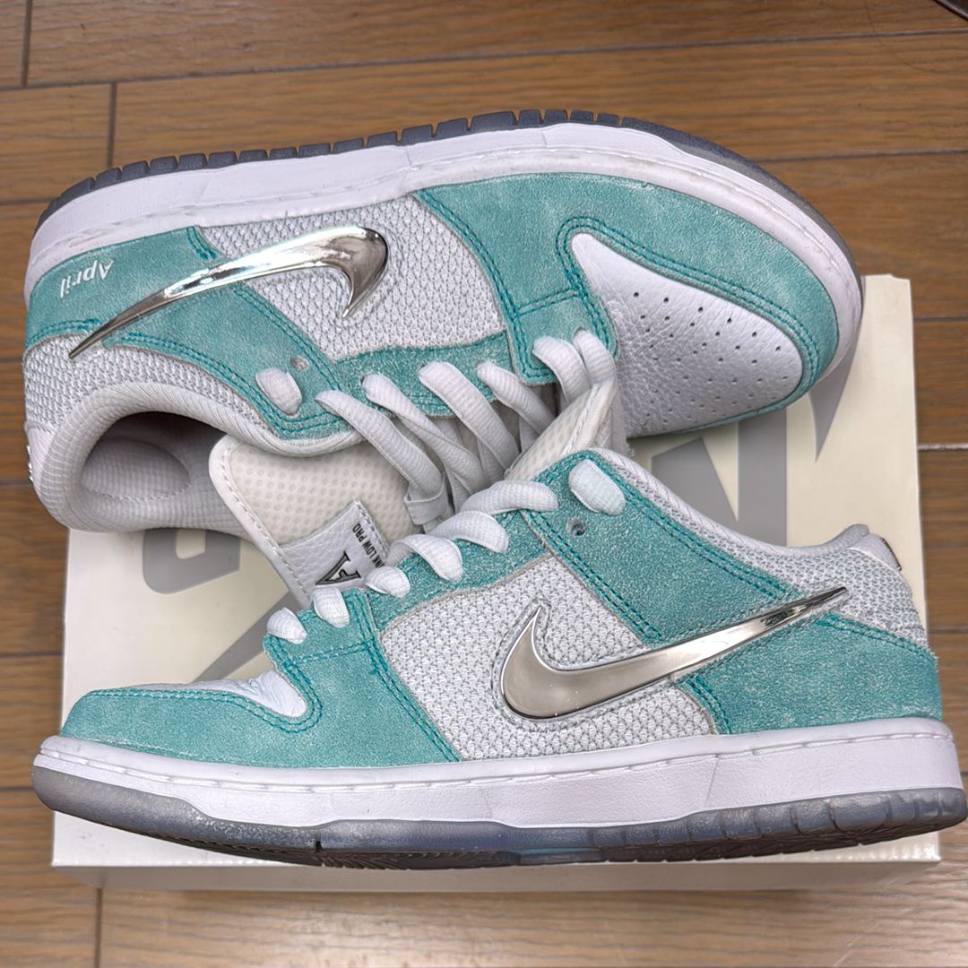 APRIL SKATEBOARDS × Nike SB Dunk Low Pro QS "White and Multi-Color"