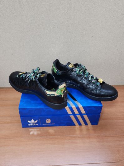 A BATHING APE × adidas Stan Smith 30th Anniversary "Black"