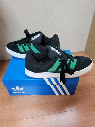 XLARGE × atmos × adidas Adimatic "Black/Green"
