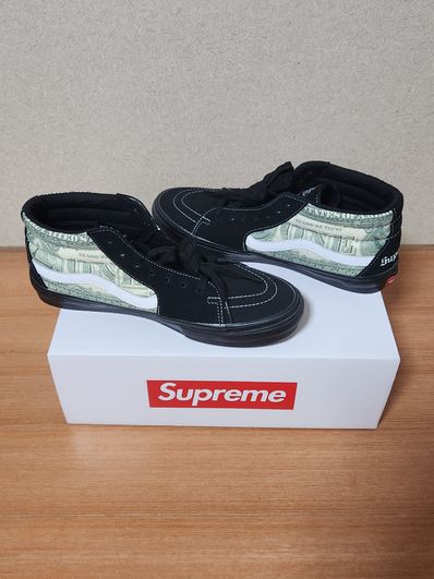Supreme × Vans Dollar Skate Grosso Mid "Black"
