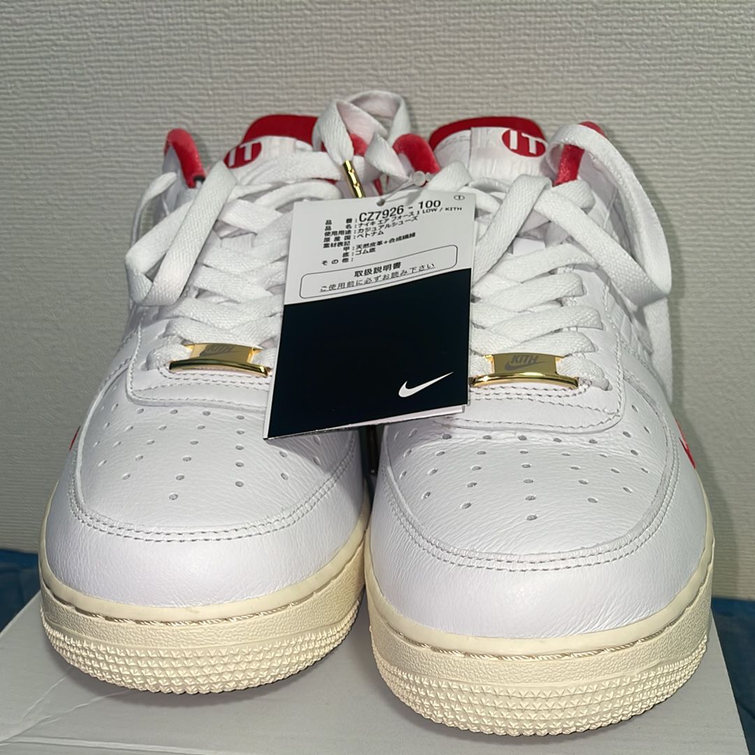 KITH × Nike Air Force 1 Low "White/Red"