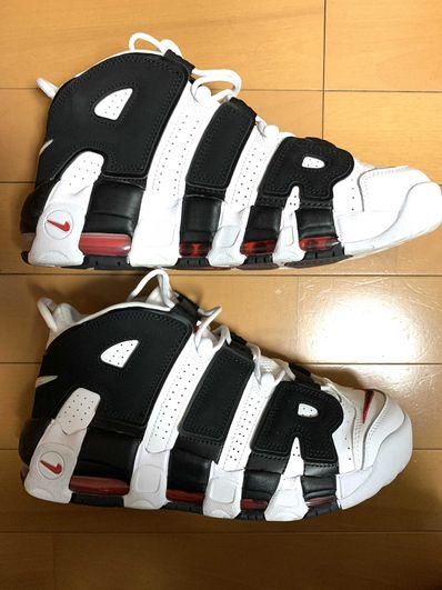 NIKE AIR MORE UPTEMPO "WHITE/BLACK/UNIVERSITY RED"(2020)