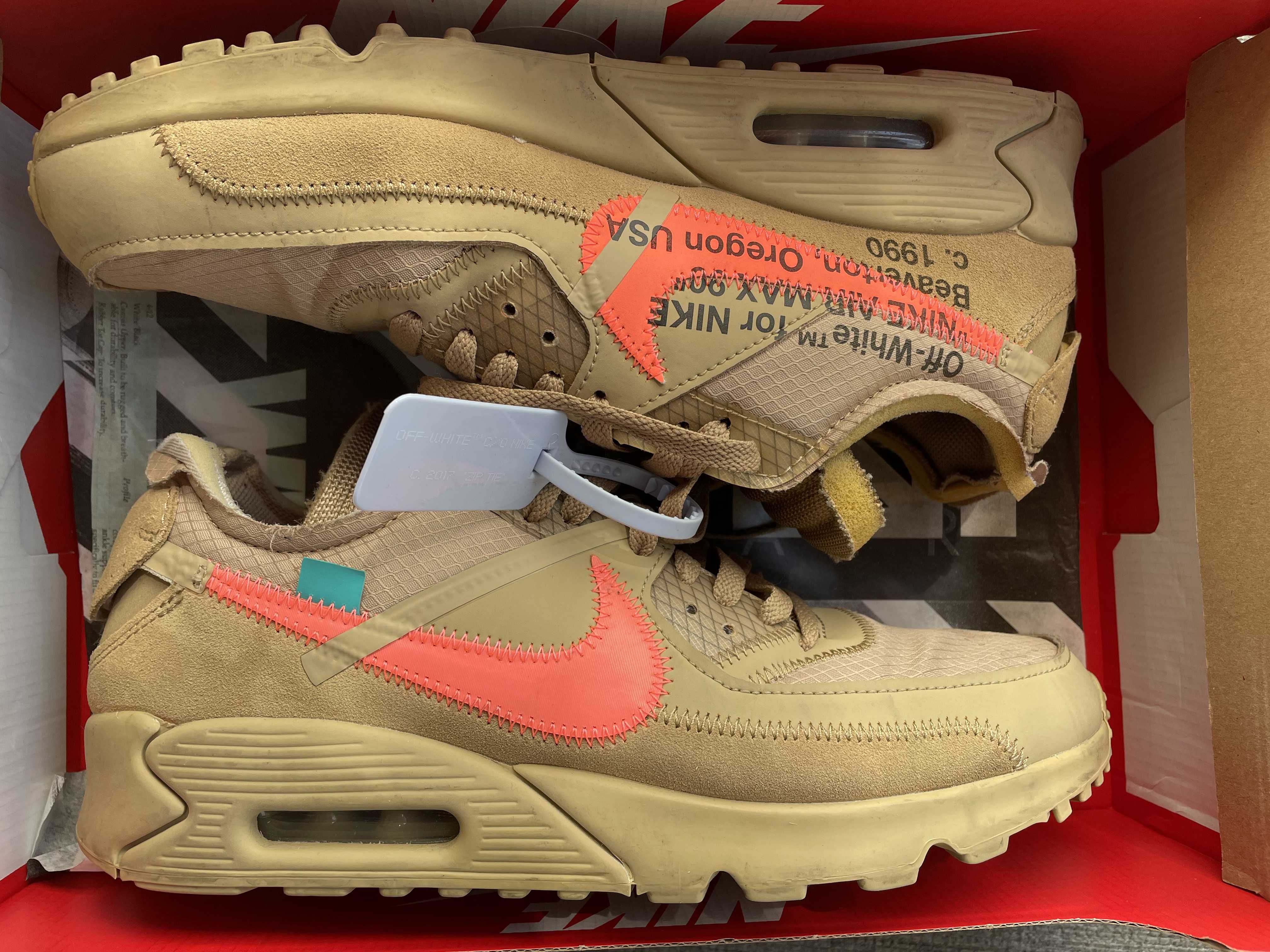 Off-White × Nike Air Max 90 "Desert Ore"