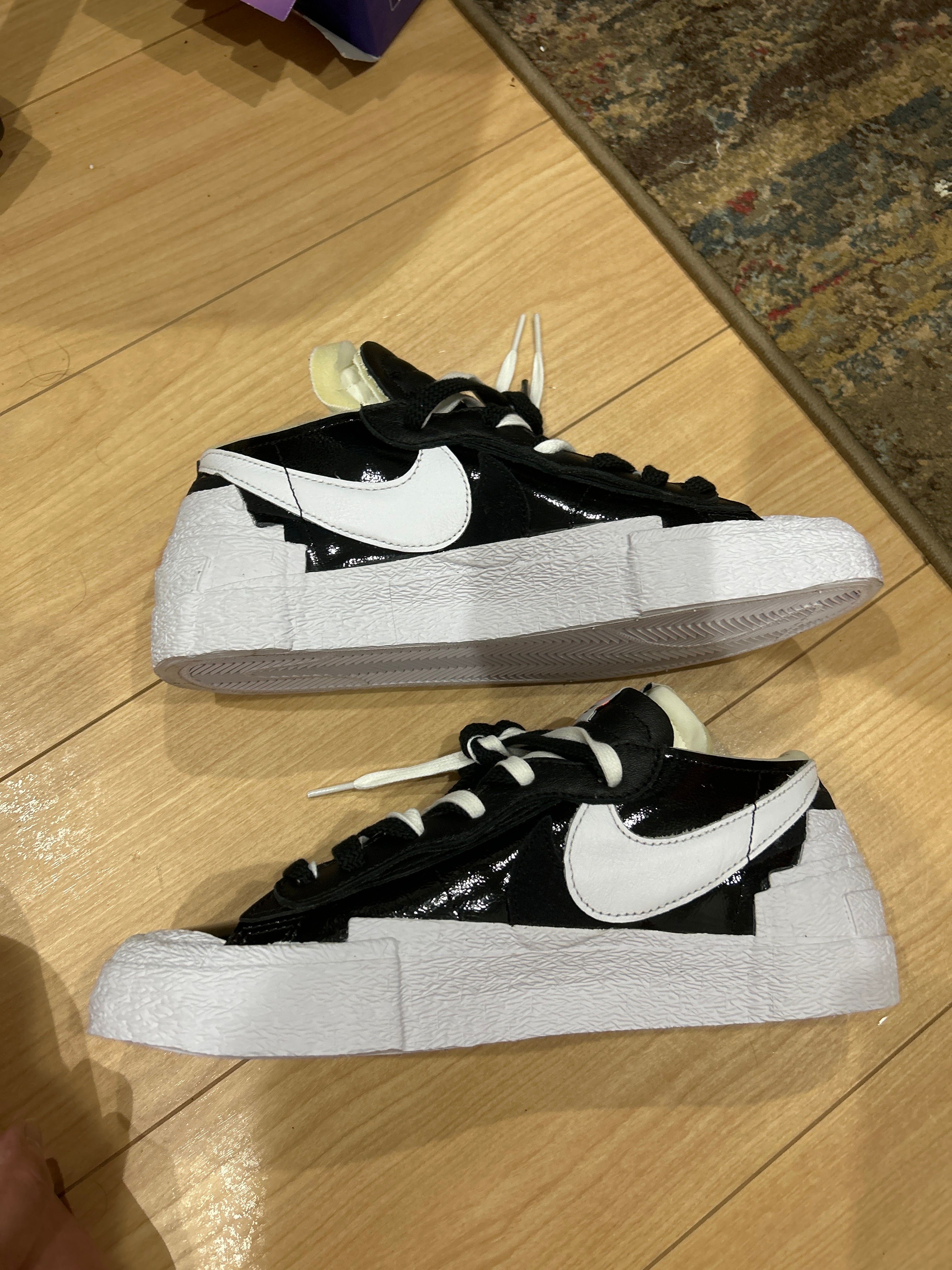 sacai × Nike Blazer Low "Black Patent Leather"