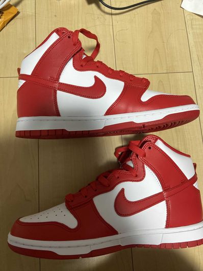 Nike Dunk High "Championship White and Red"