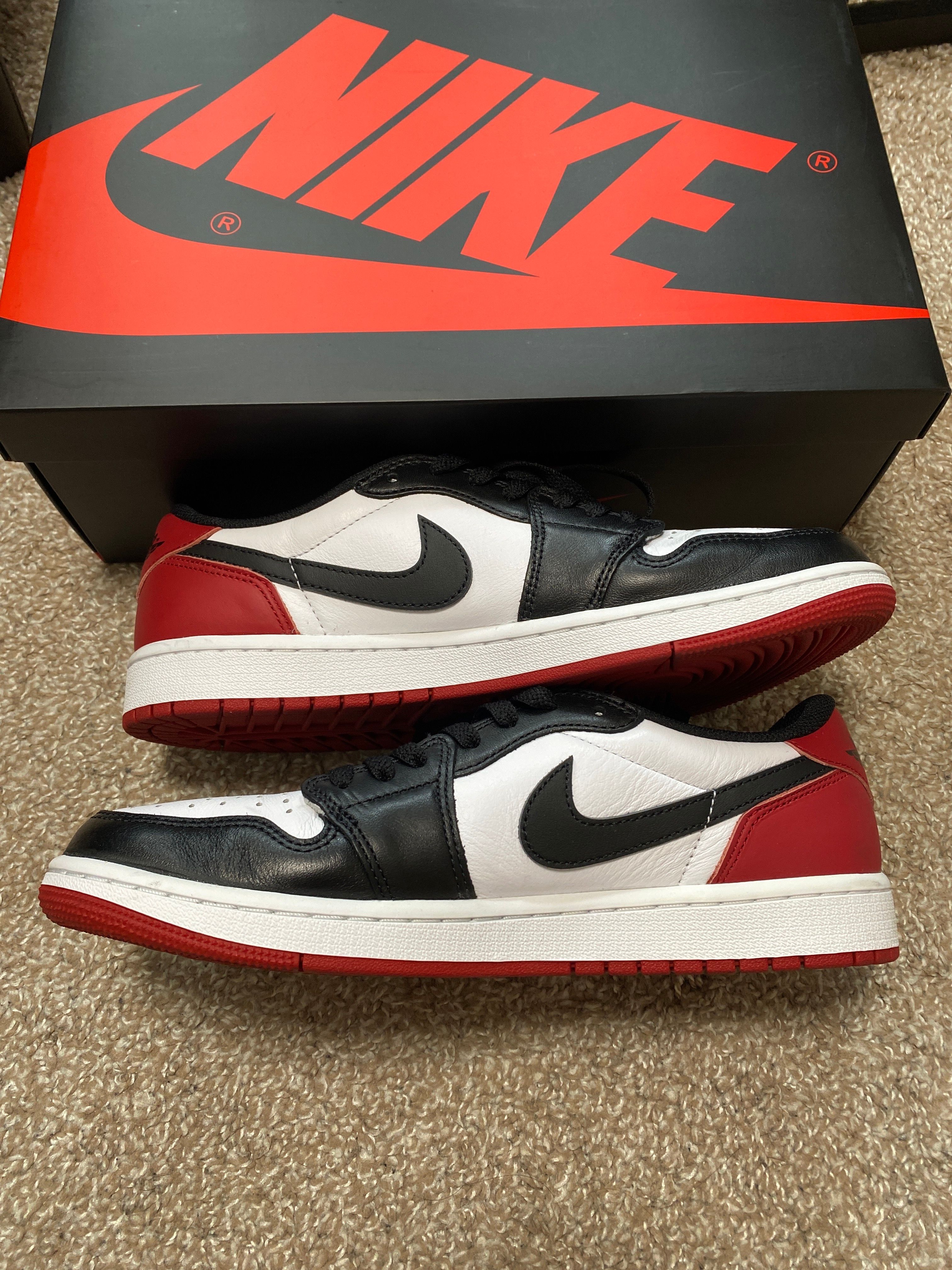 Nike Air Jordan 1 Retro Low OG "Black Toe"