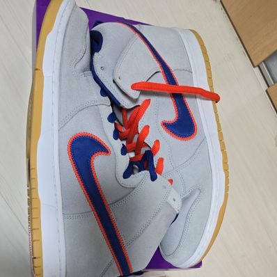 Nike SB Dunk High "Rush Blue and Team Orange/New York Mets"