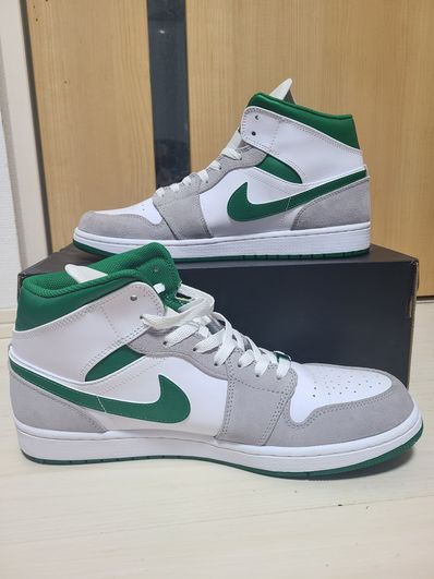 Nike Air Jordan 1 Mid "Green Grey White"