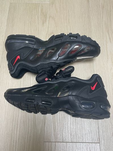 Supreme × Nike Air Max 96 "Black/Speed Red/Clear"