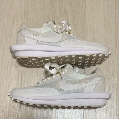 sacai × Nike LDV Waffle "Triple White"