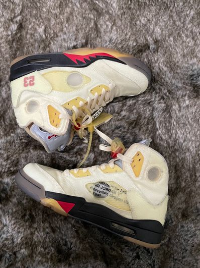 Off-White × Nike Air Jordan 5 "Sail"