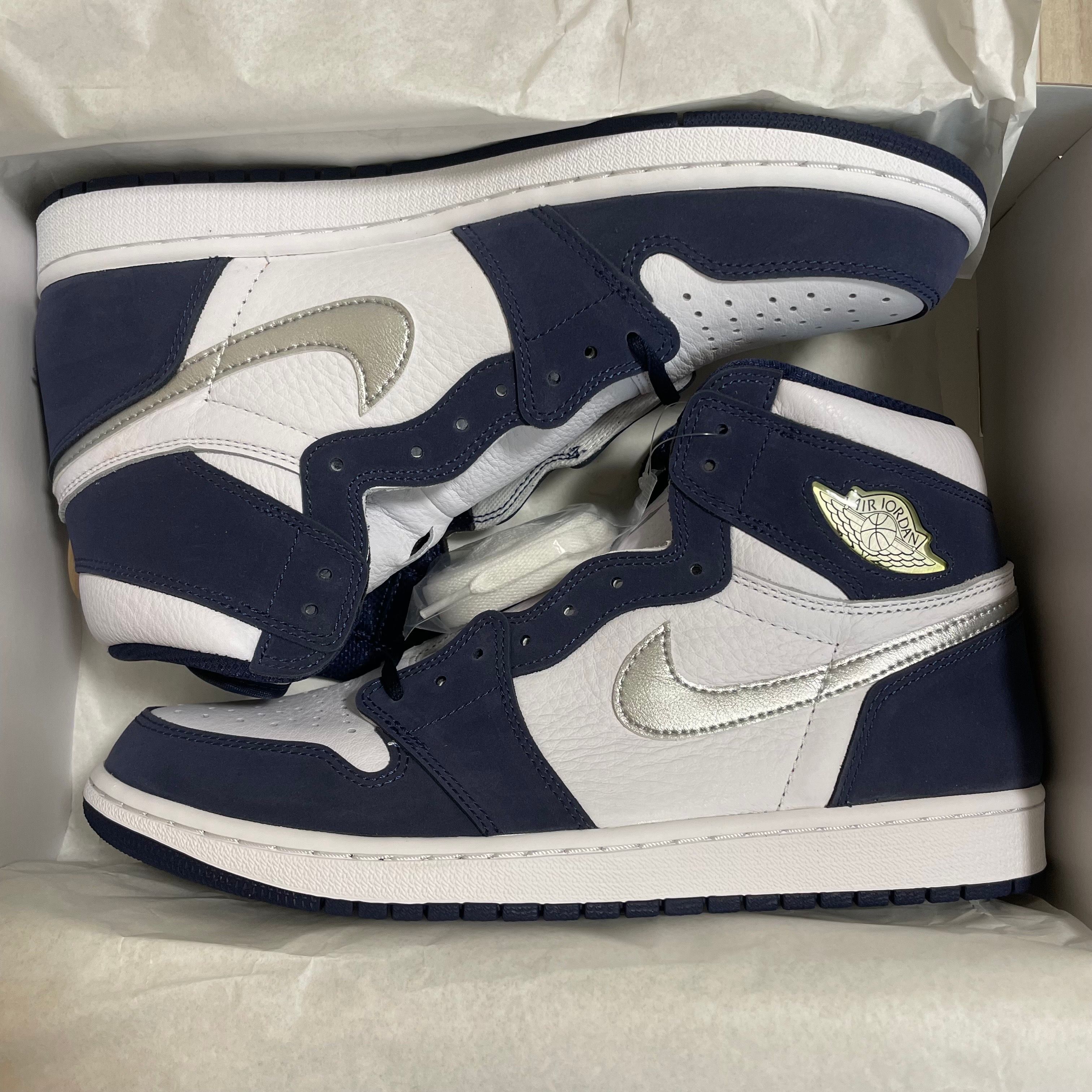 Nike Air Jordan 1 High OG CO.JP "White/Midnight Navy" (2020)(ブリーフケースなし)