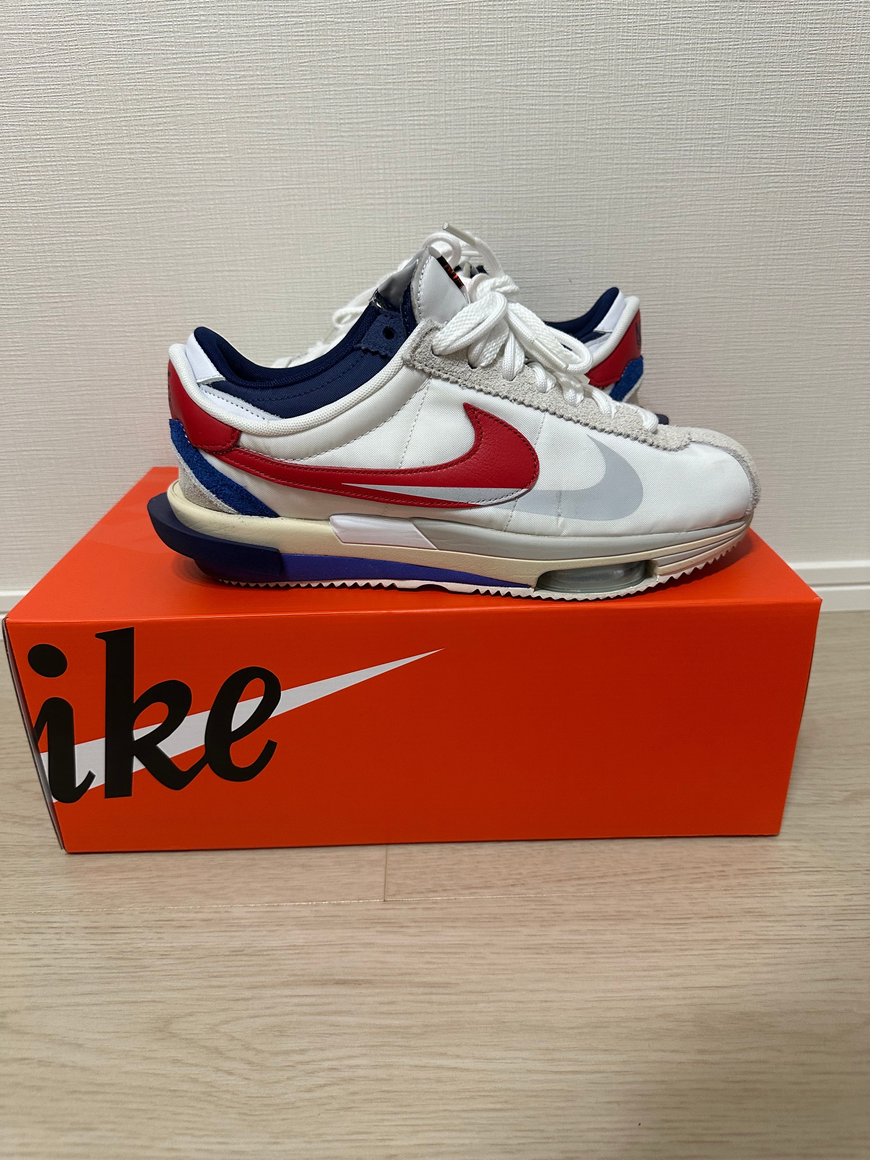 sacai × Nike Zoom Cortez "White and University Red"