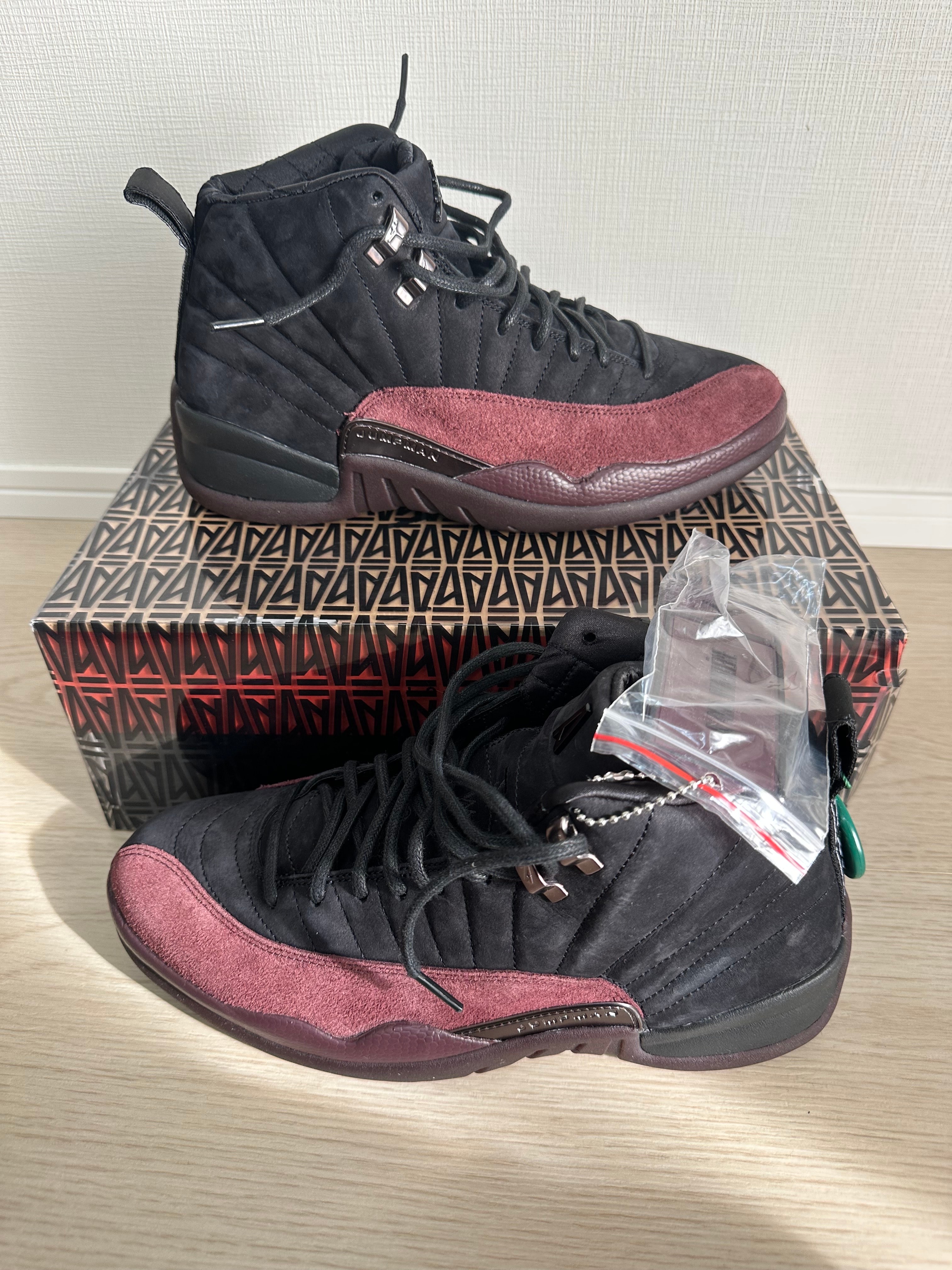 A Ma Maniere × Nike Women's Air Jordan 12 "Black and Burgundy Crush"