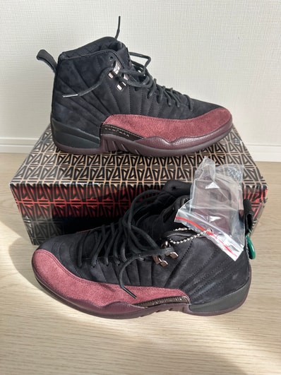 A Ma Maniere × Nike Women's Air Jordan 12 "Black and Burgundy Crush"