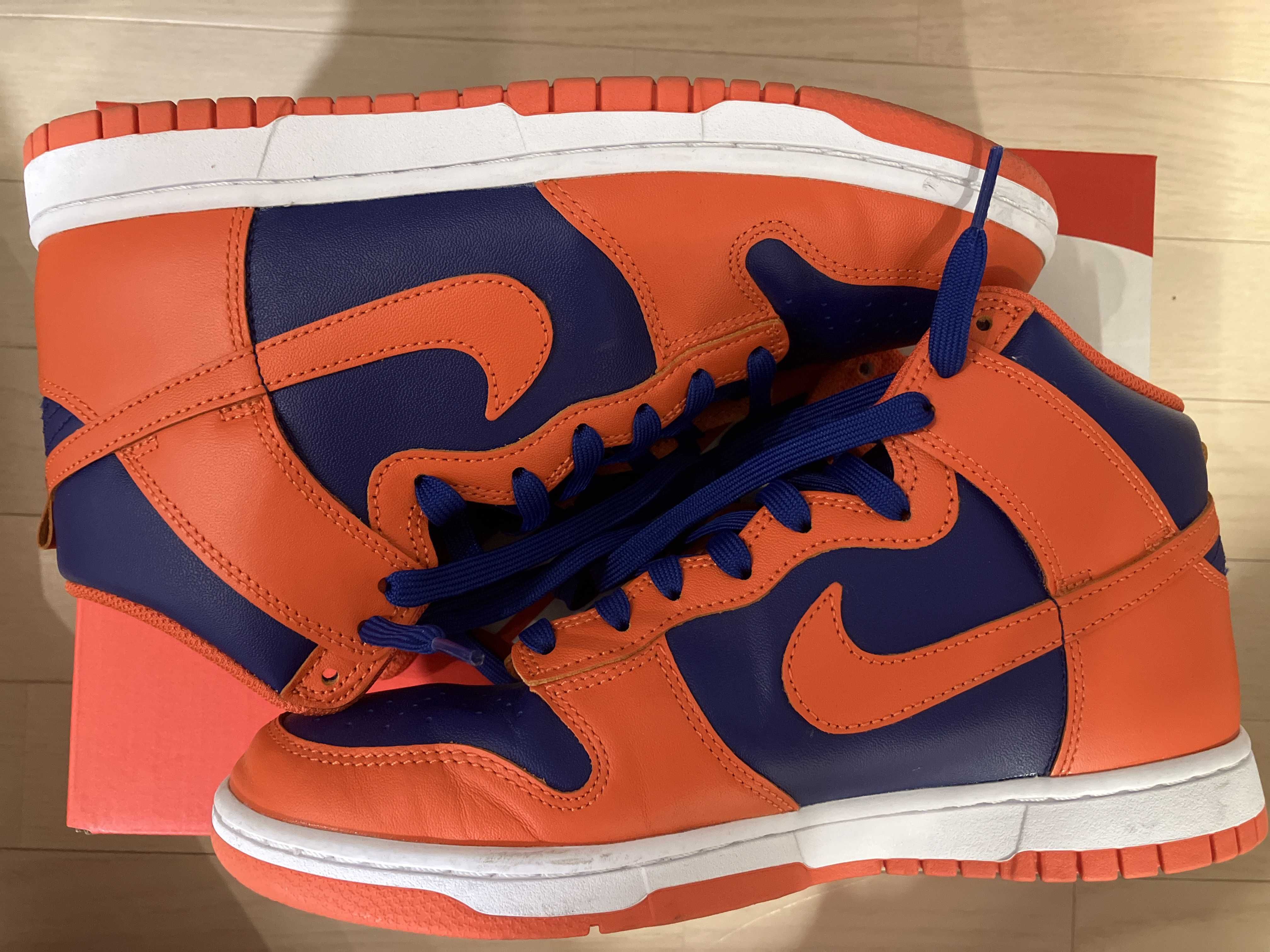 Nike Dunk High Retro "Orange and Deep Royal"