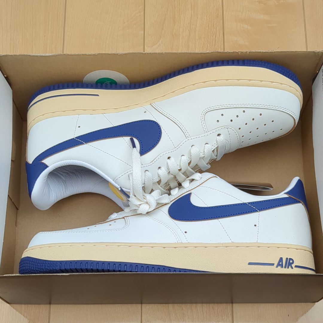 Nike Women's Air Force 1 '07 "Sail/Pale Vanilla/Gold Suede/Deep Royal Blue"