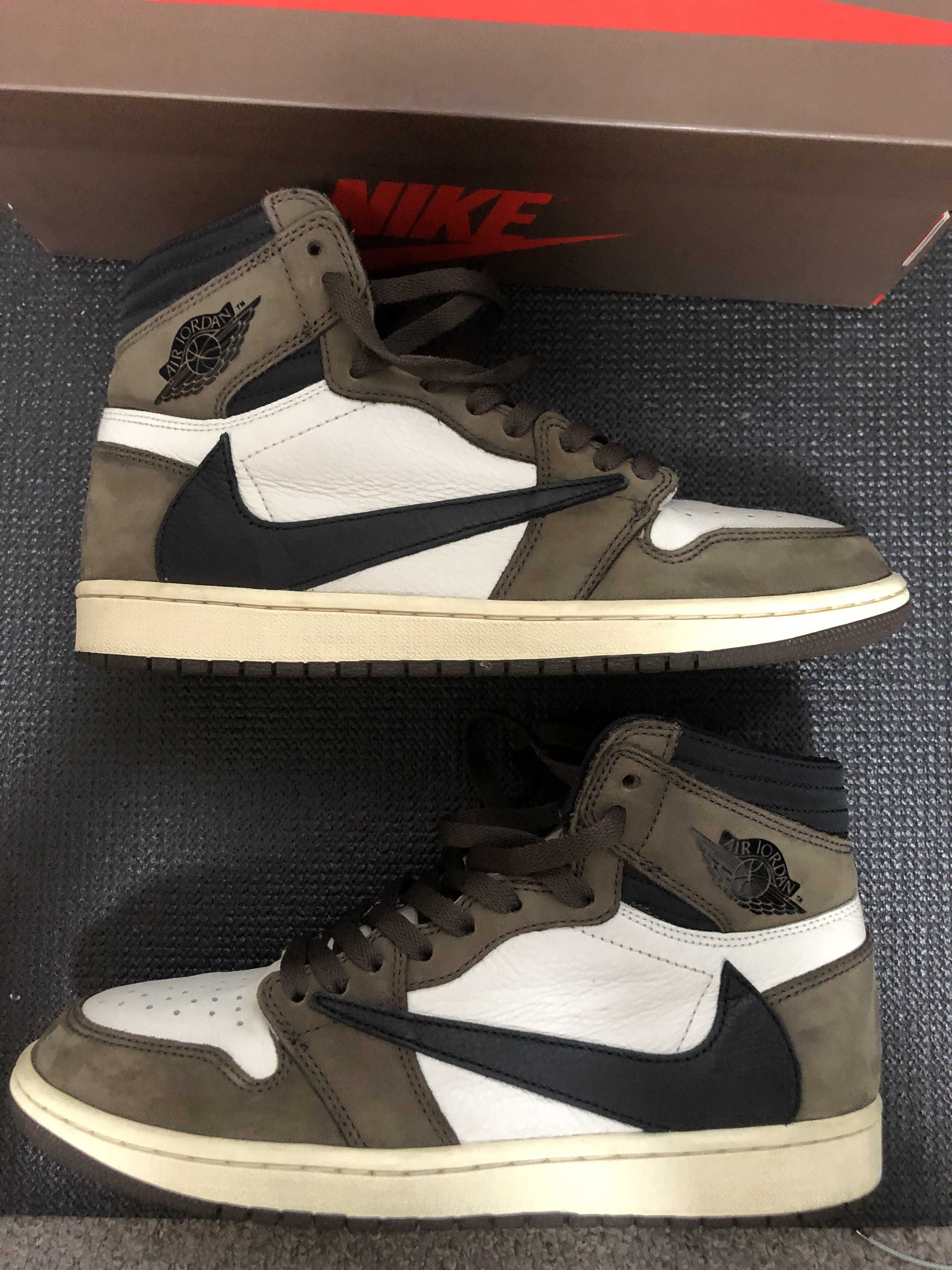 Travis Scott × Nike Air Jordan 1 Retro High OG TS SP "Sail/Dark Mocha"