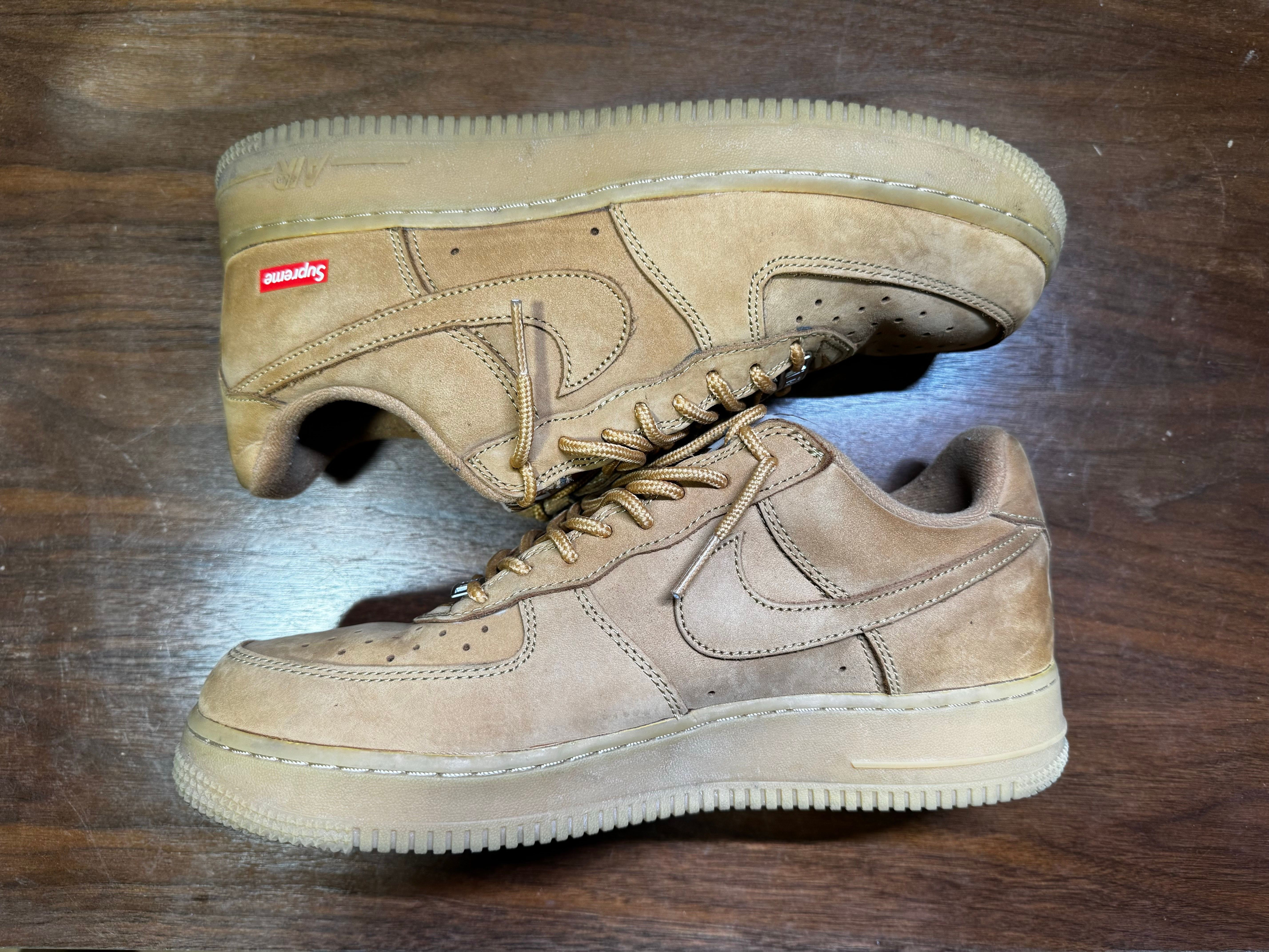 Supreme × Nike Air Force 1 Low "Flax/Wheat"