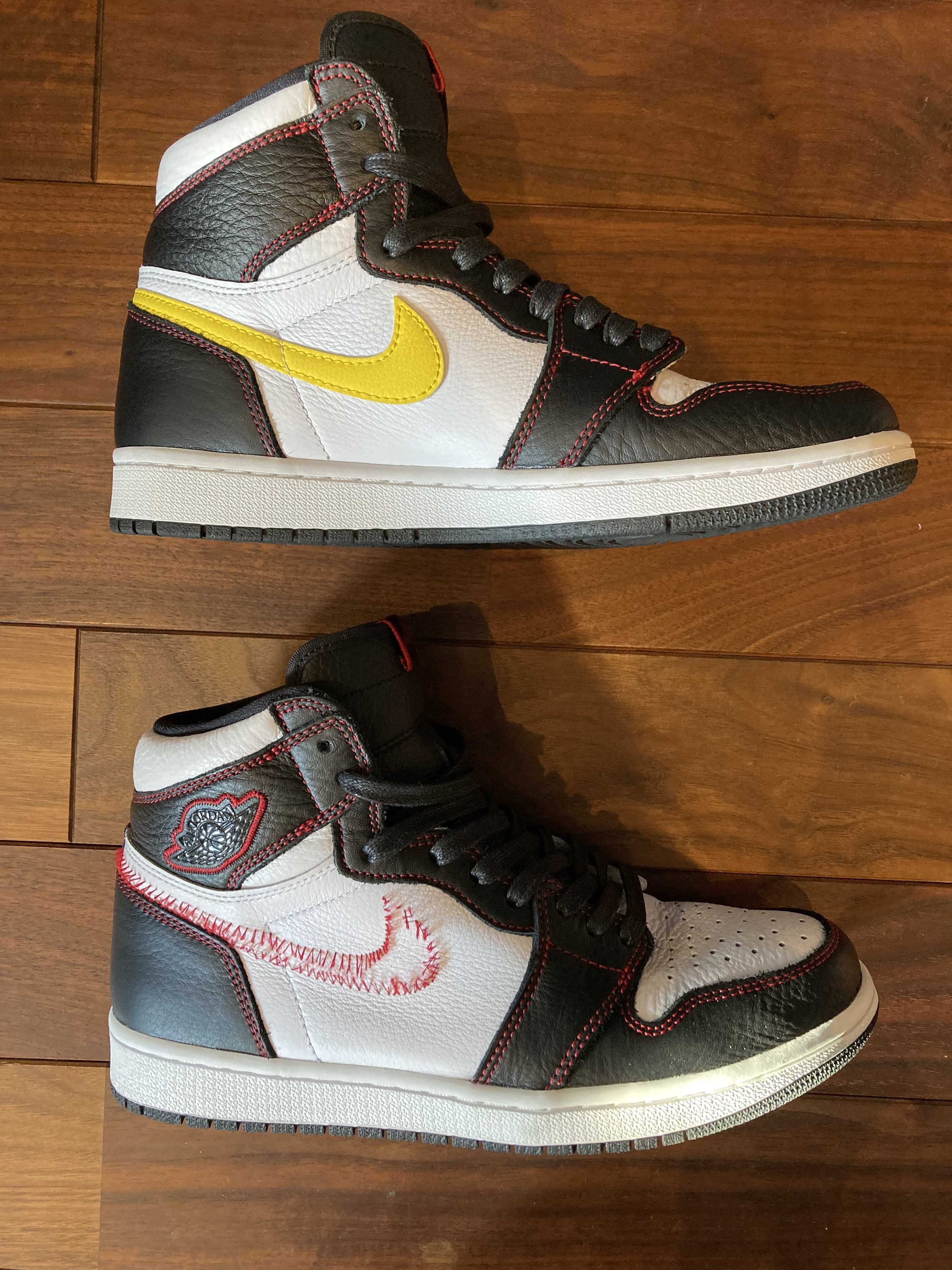 Nike Air Jordan 1 High OG Defiant "Black/Yellow/Gym Red"    