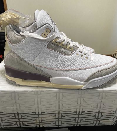A Ma Maniere × Nike Women's Air Jordan 3 Retro SP "White/Medium Grey Violet Ore"