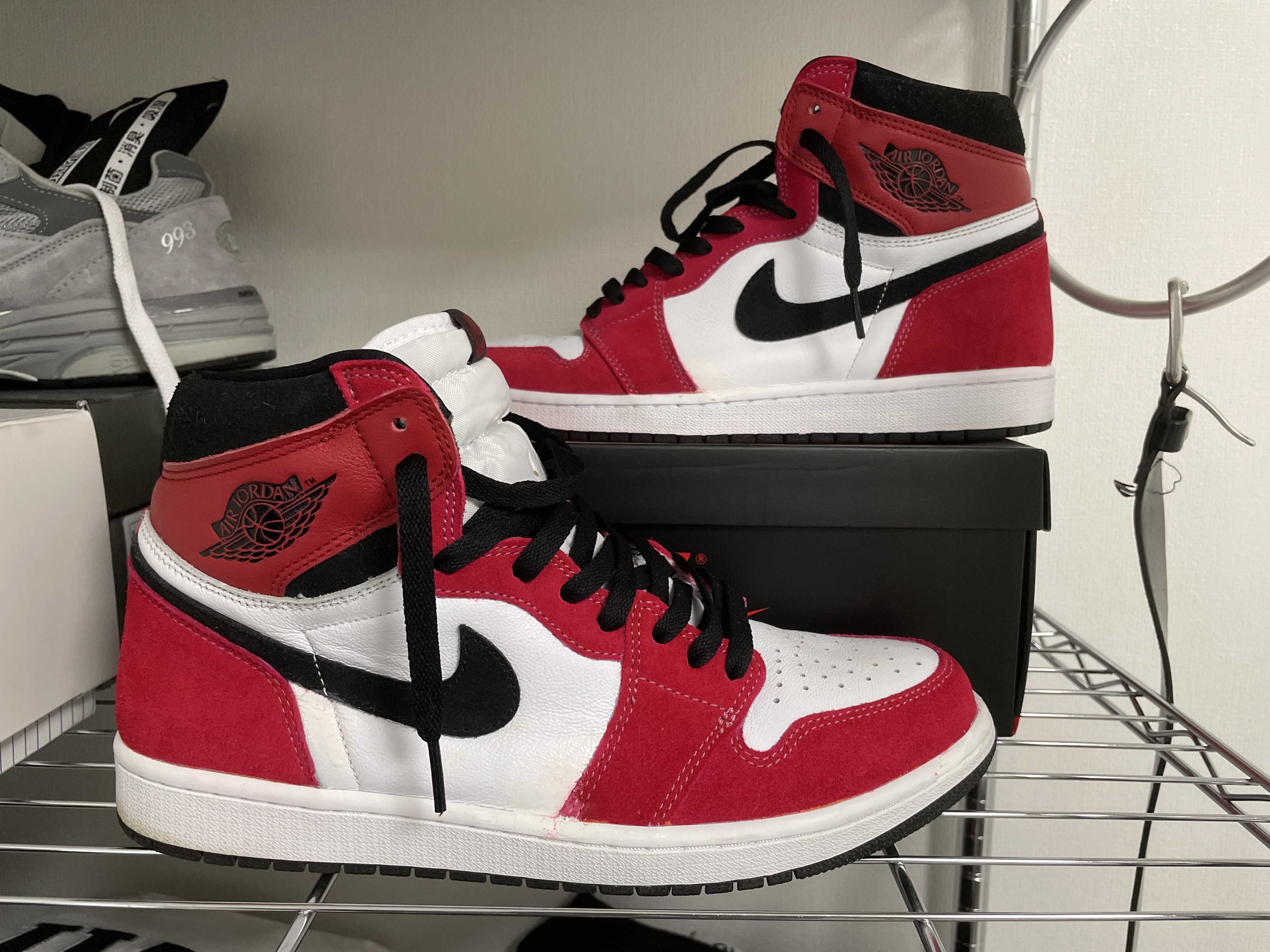 Nike Air Jordan 1 High OG "White/Black/Light Smoke Grey"