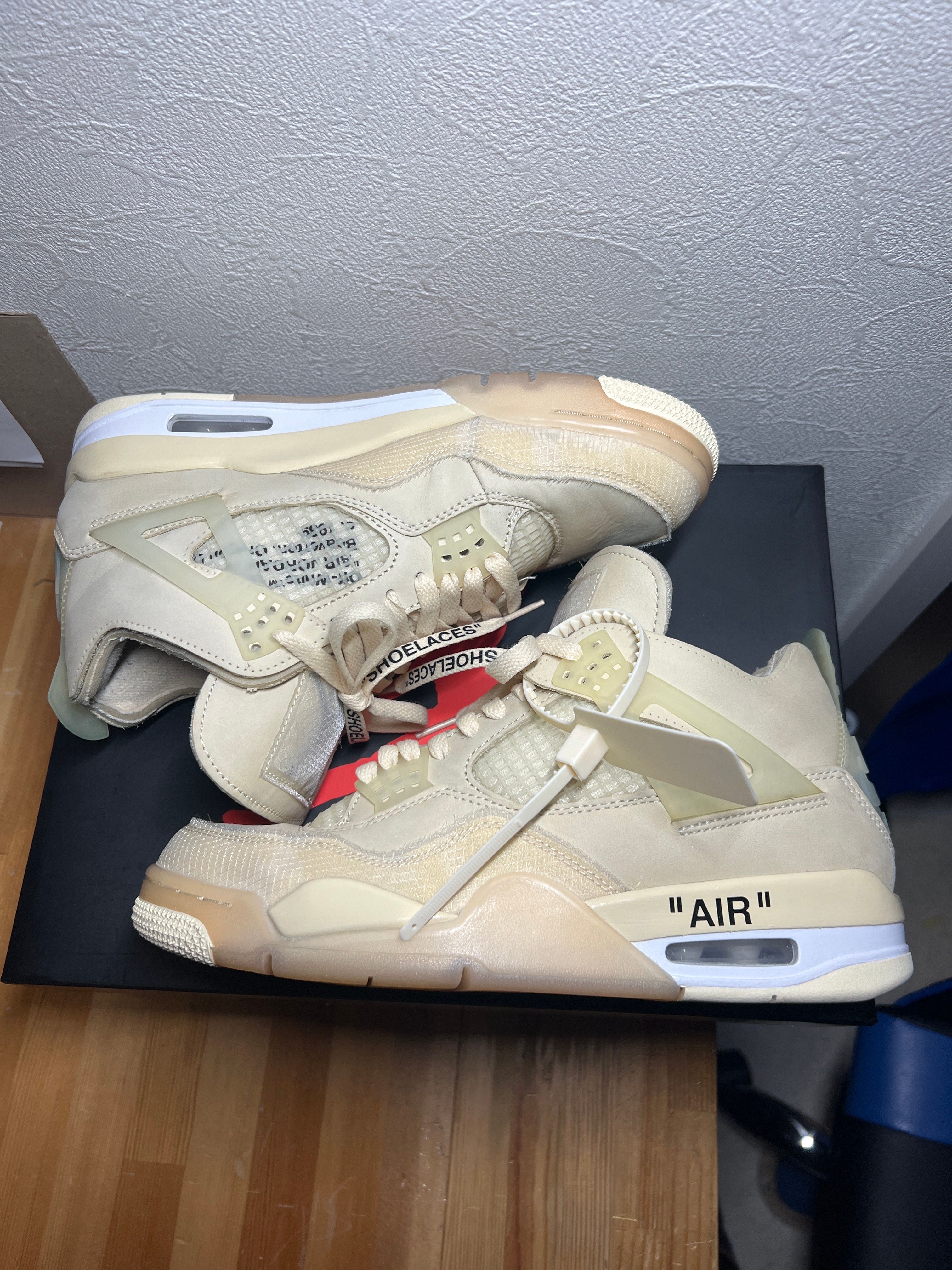 Off-White × Nike Women's Air Jordan 4 SP "Sail"