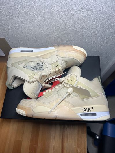 Off-White × Nike Women's Air Jordan 4 SP "Sail"