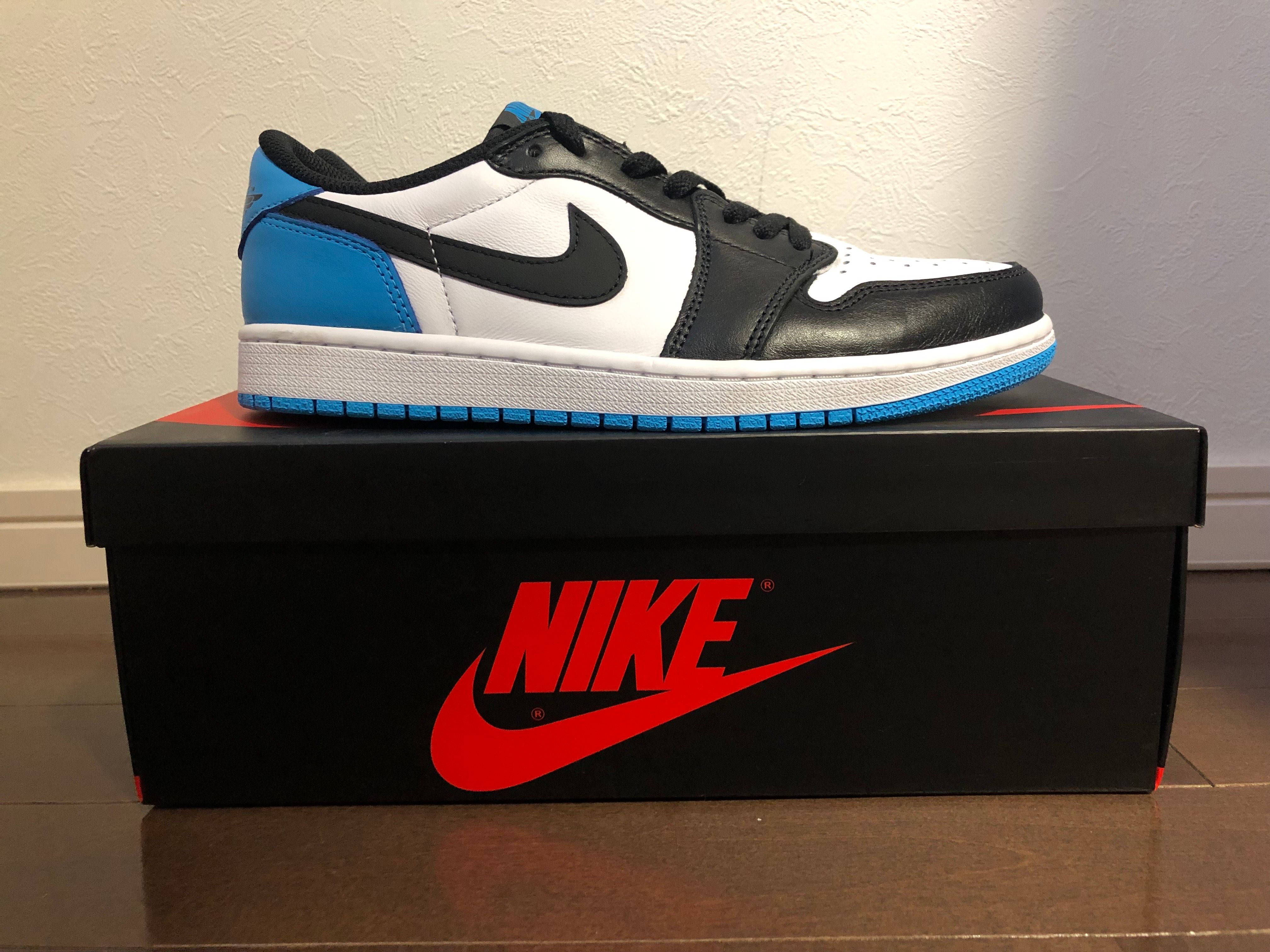 Nike Air Jordan 1 Low OG "Black and Dark Powder Blue/UNC"