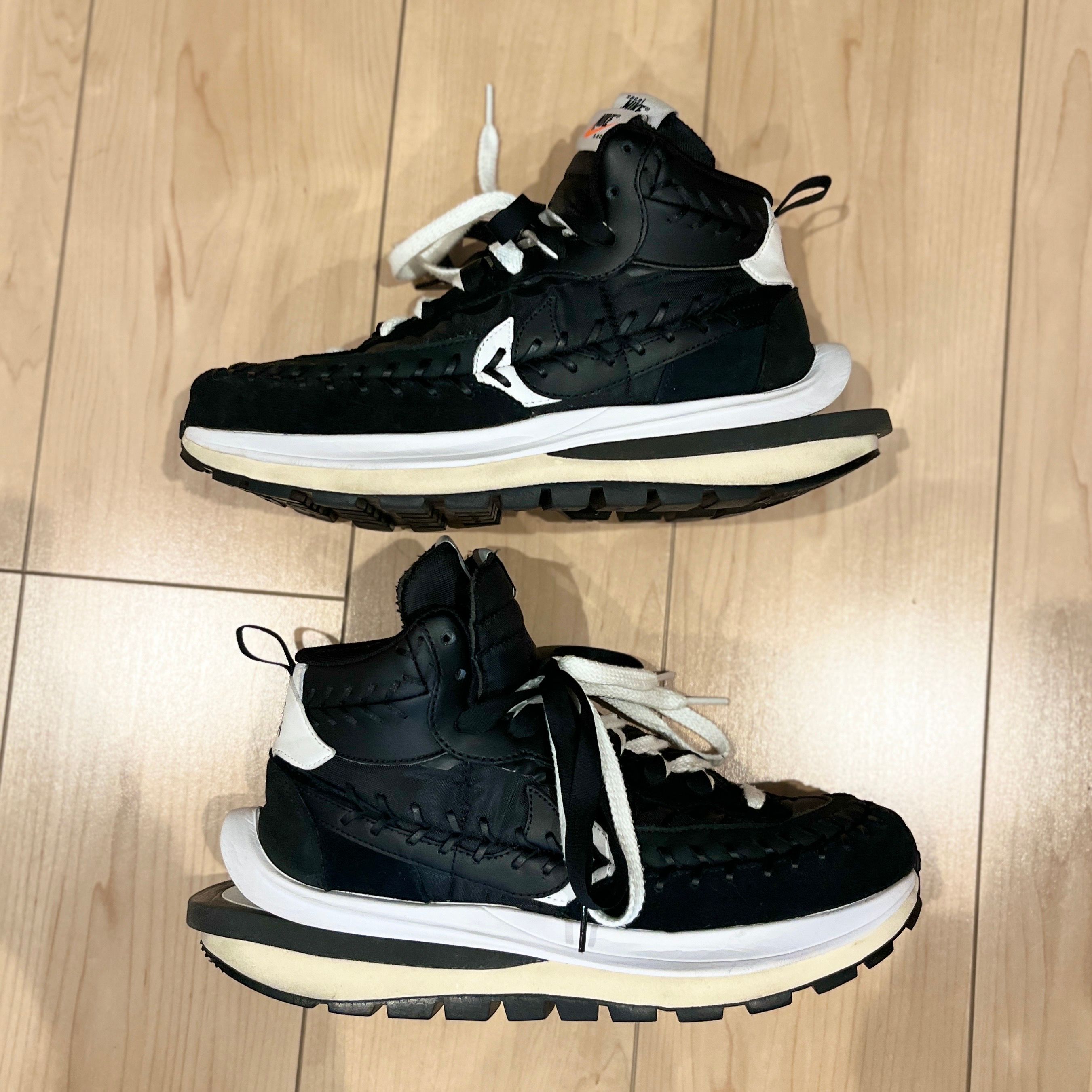 Jean-Paul Gaultier × sacai × Nike Vapor Waffle "Black/Black-White"