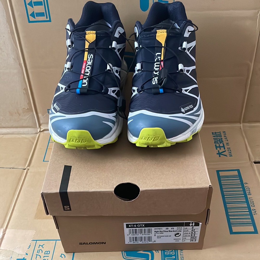 Salomon XT-6 Gore-Tex "Nisk/China Blue/Lime"