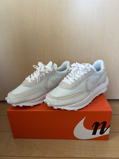 sacai × Nike LDV Waffle "Triple White"