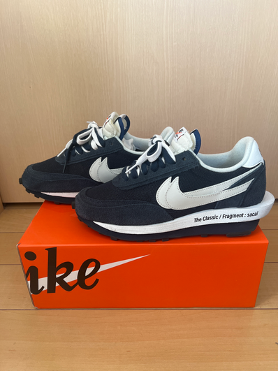 Fragment × sacai × Nike LD Waffle "Blackended Blue"