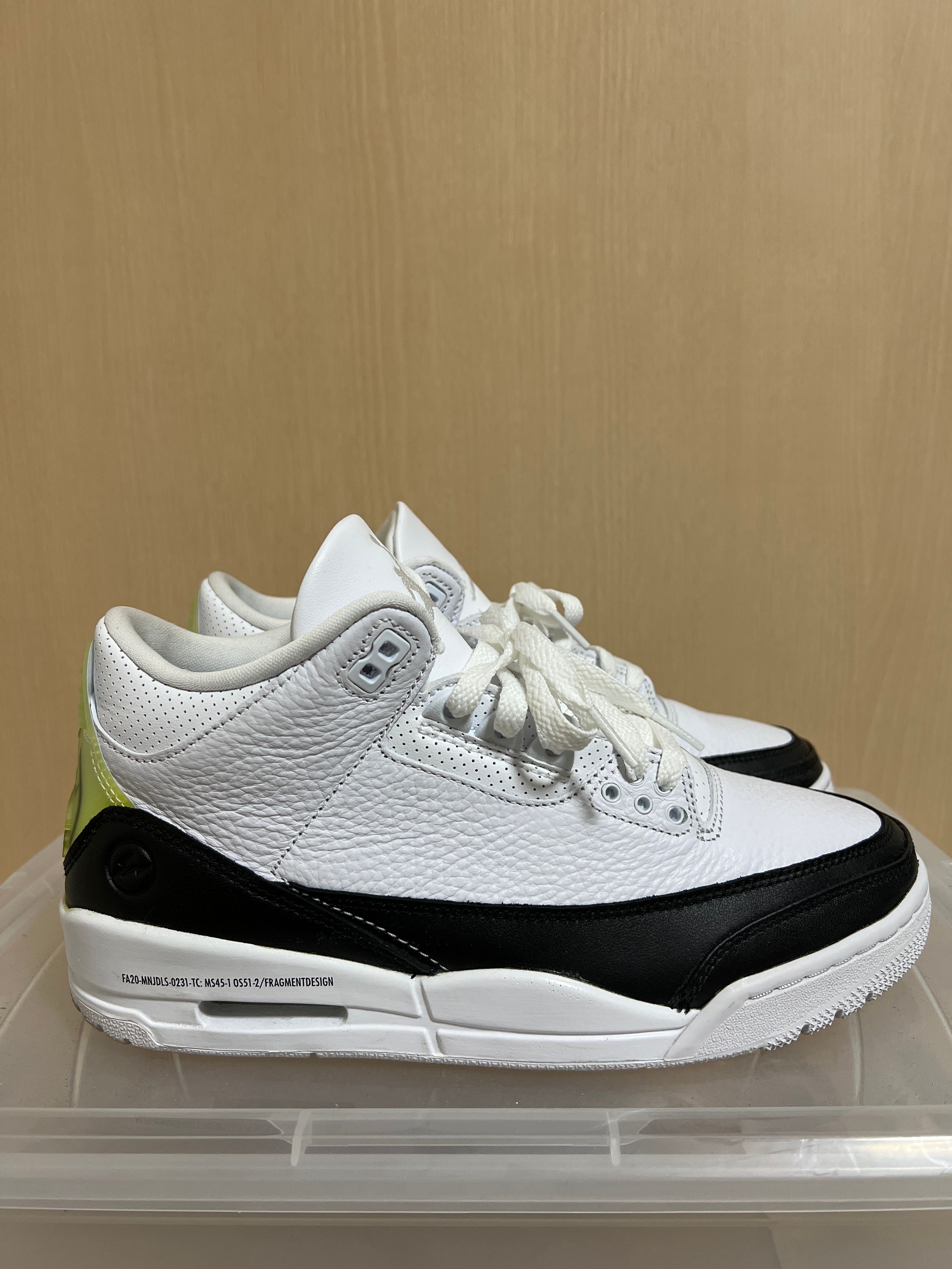 Fragment × Nike Air Jordan 3 "White/Black"
