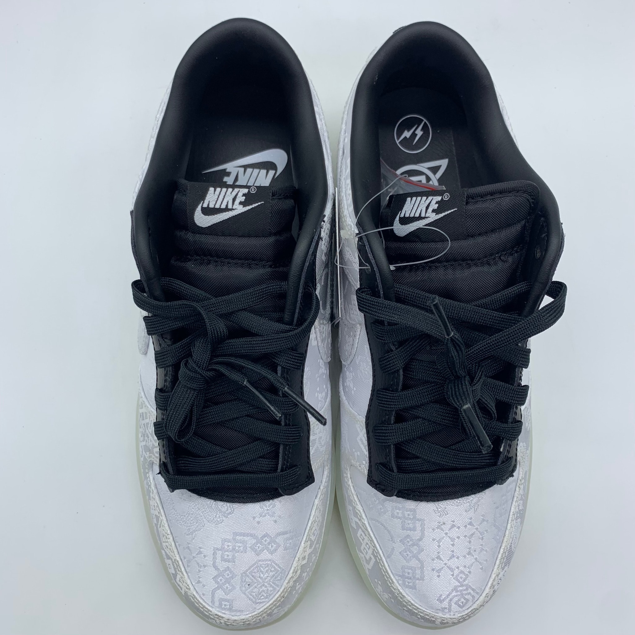CLOT × fragment design × Nike Dunk Low "Black and White"