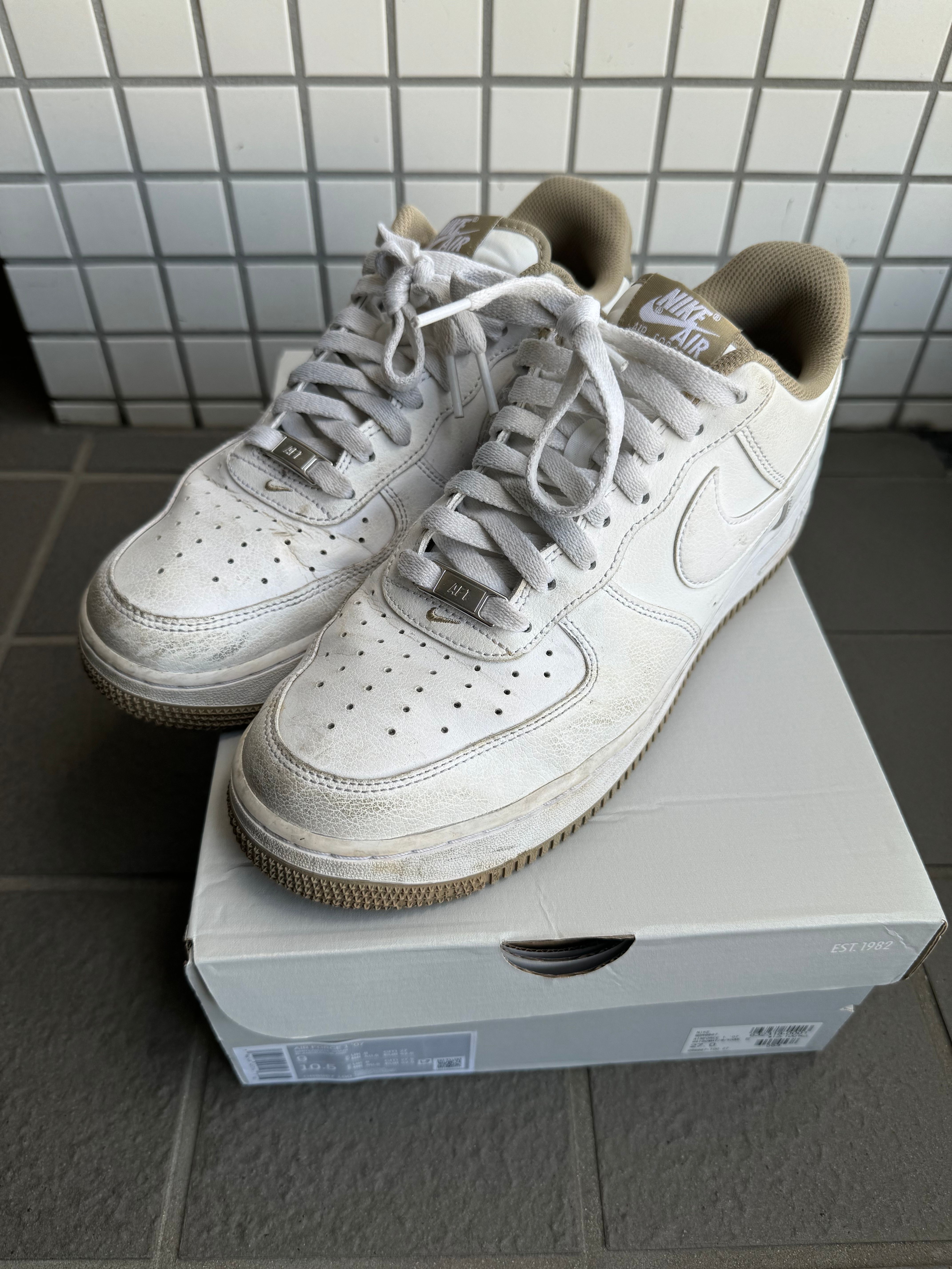 Nike Air Force 1 Low '07 "White/Khaki/White"