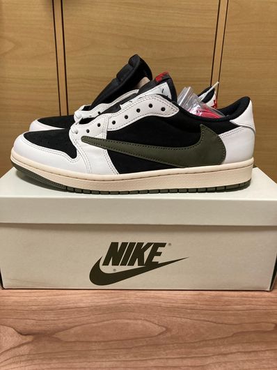 Travis Scott × Nike Women's Air Jordan 1 Low OG "Medium Olive"