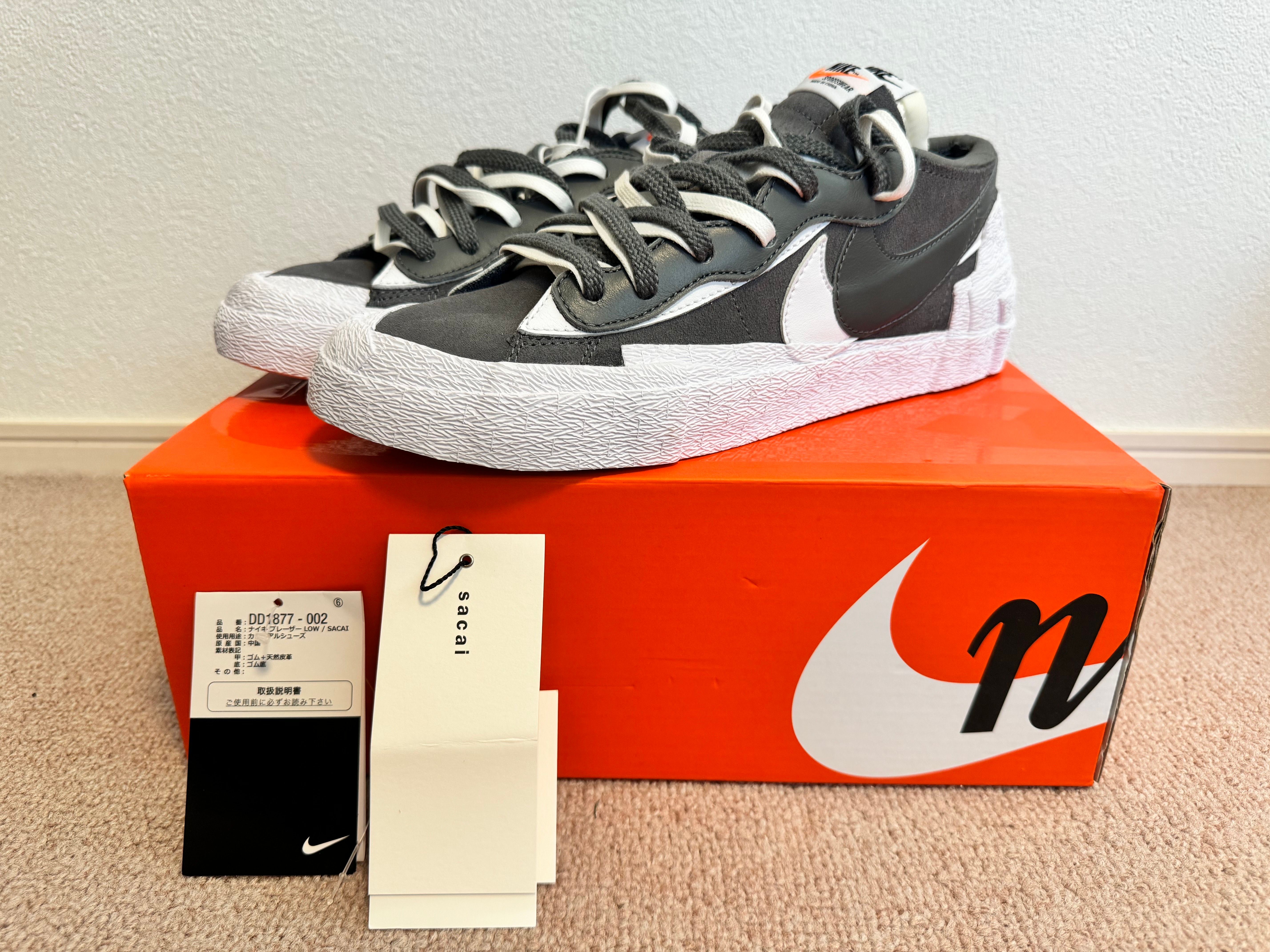 Sacai × Nike Blazer Low "Iron Grey"