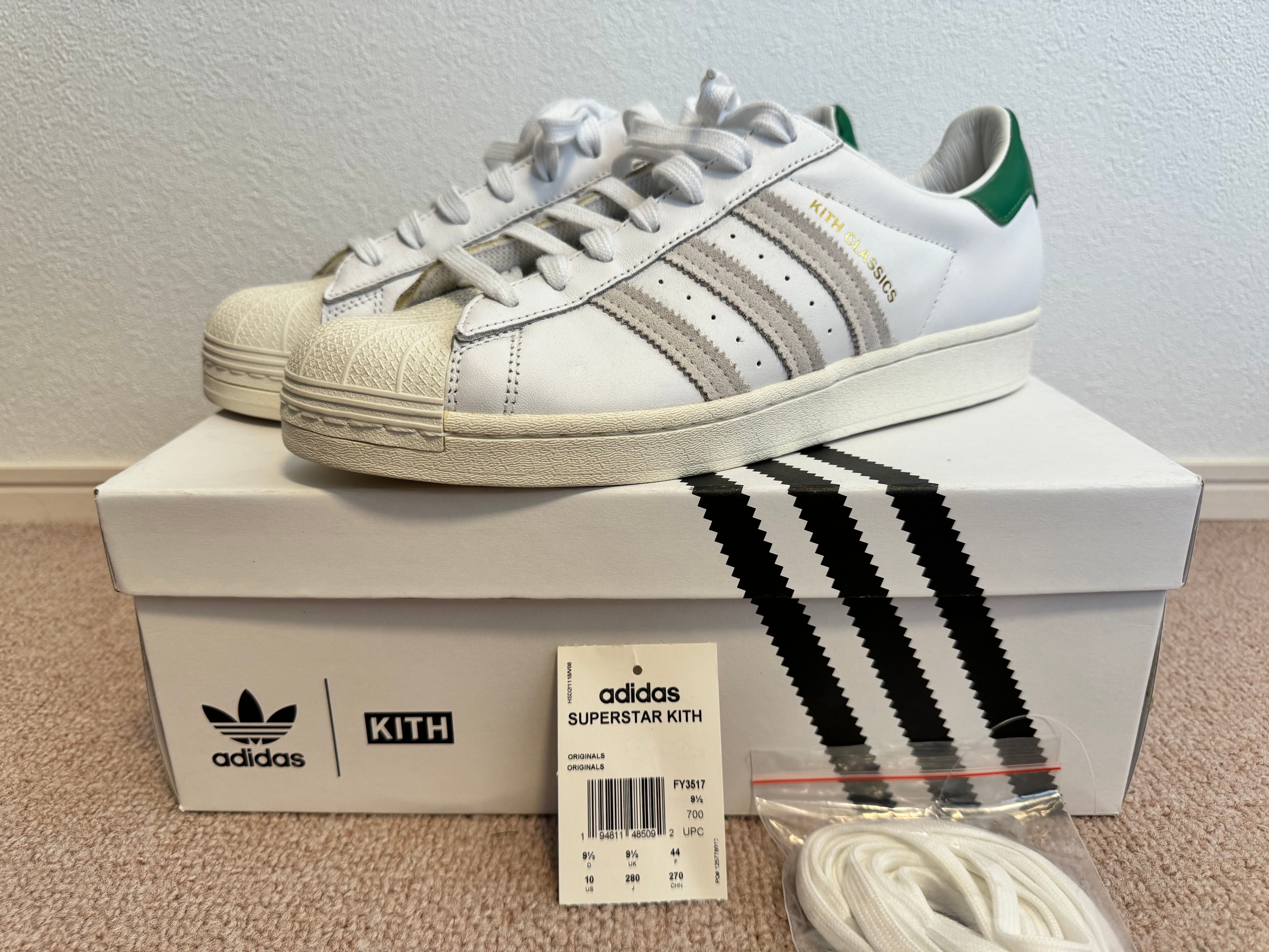 KITH × adidas Superstar Classics Program "White/Fairway/Gold"