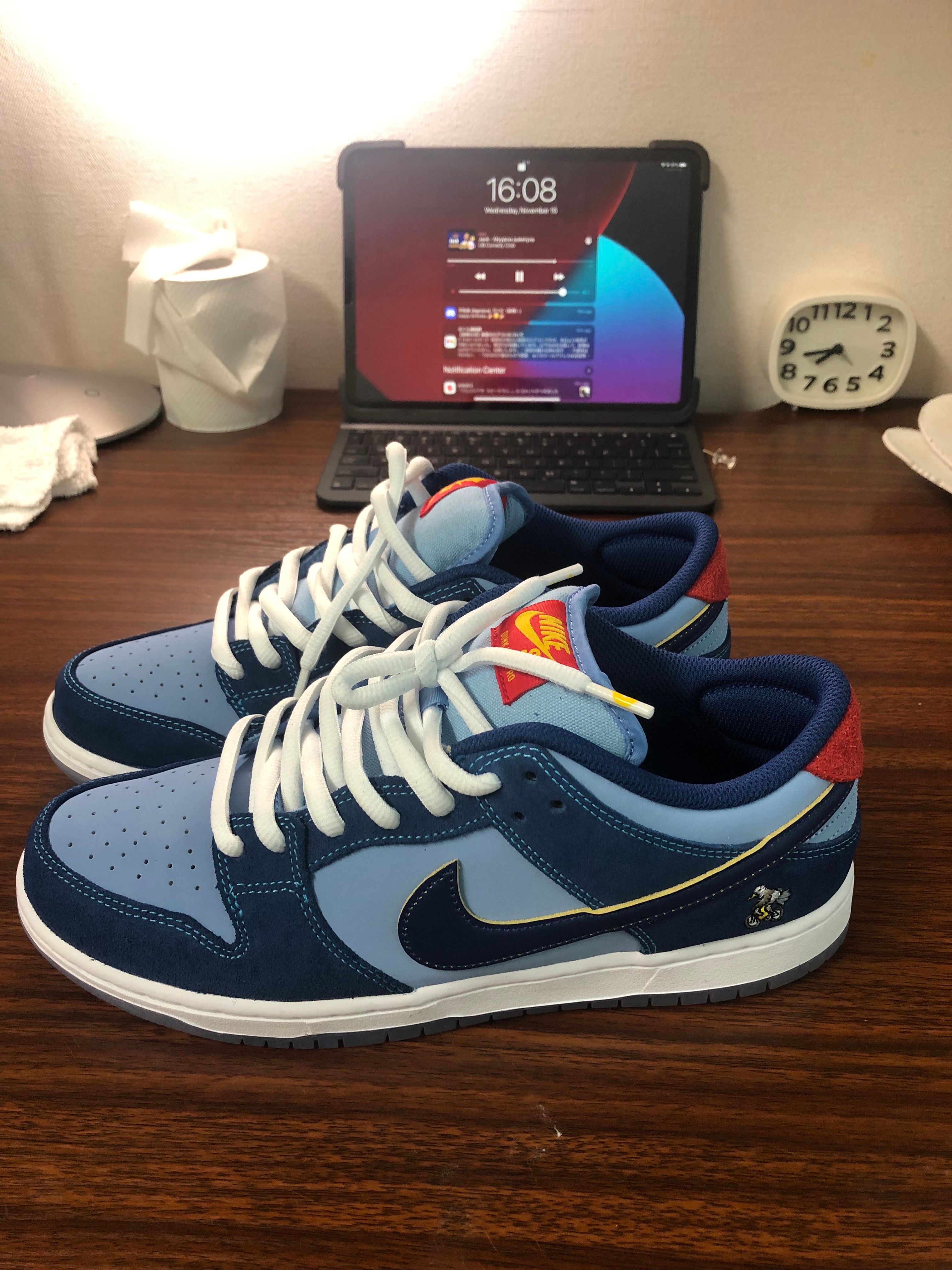 Why So Sad? × Nike SB Dunk Low "Coastal Blue/Speed Yellow-University Red"