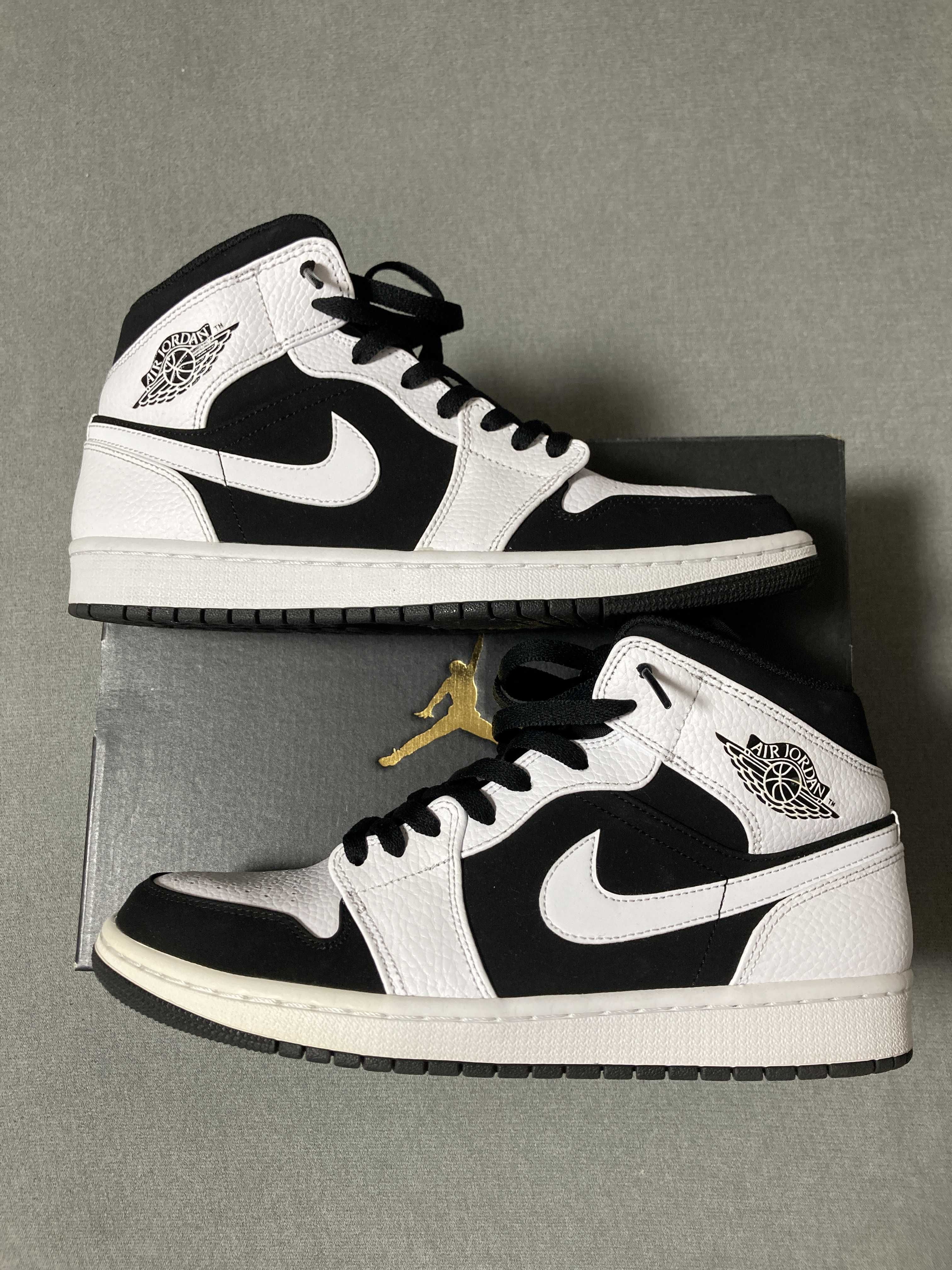 NIKE AIR JORDAN 1 MID "WHITE BLACK"