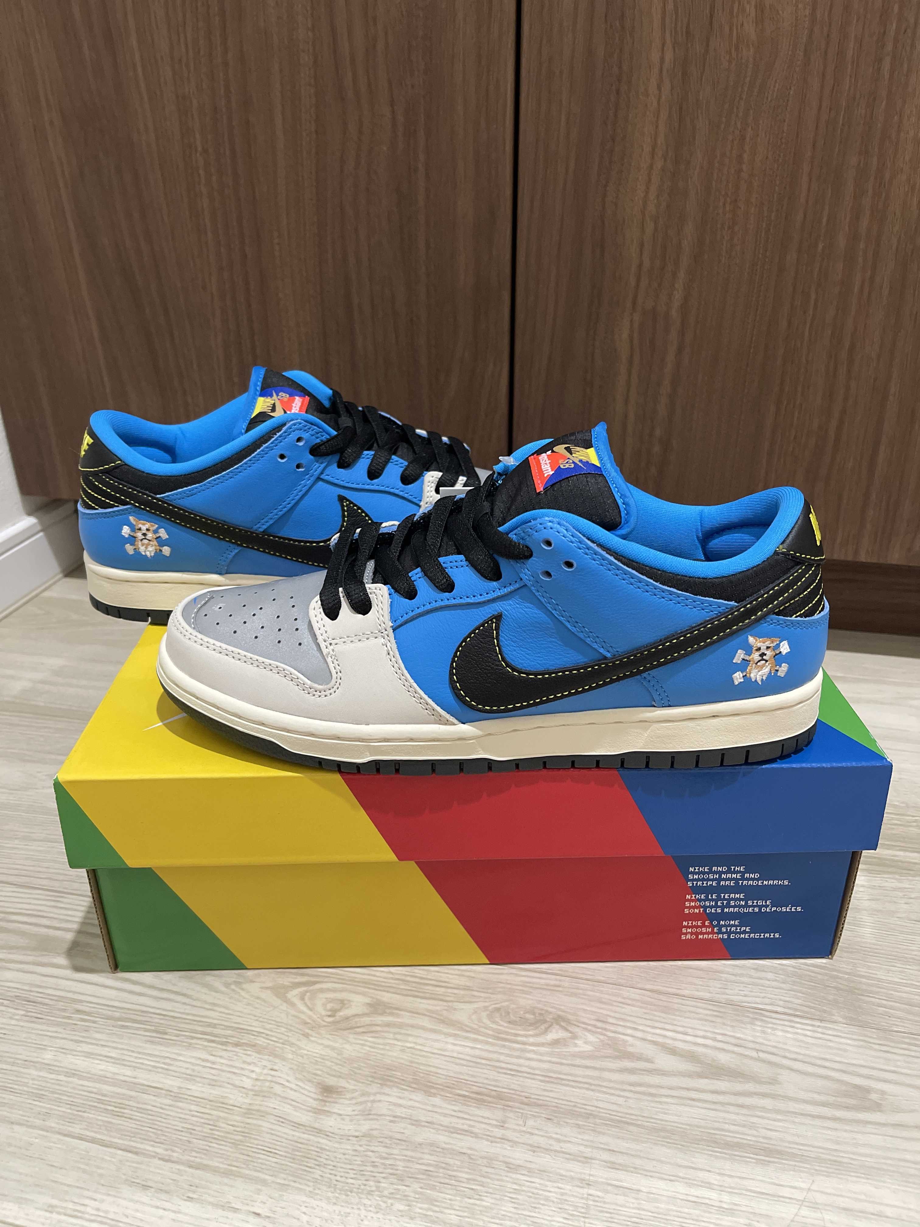 Instant Skateboards × Nike SB Dunk Low "Blue Hero"