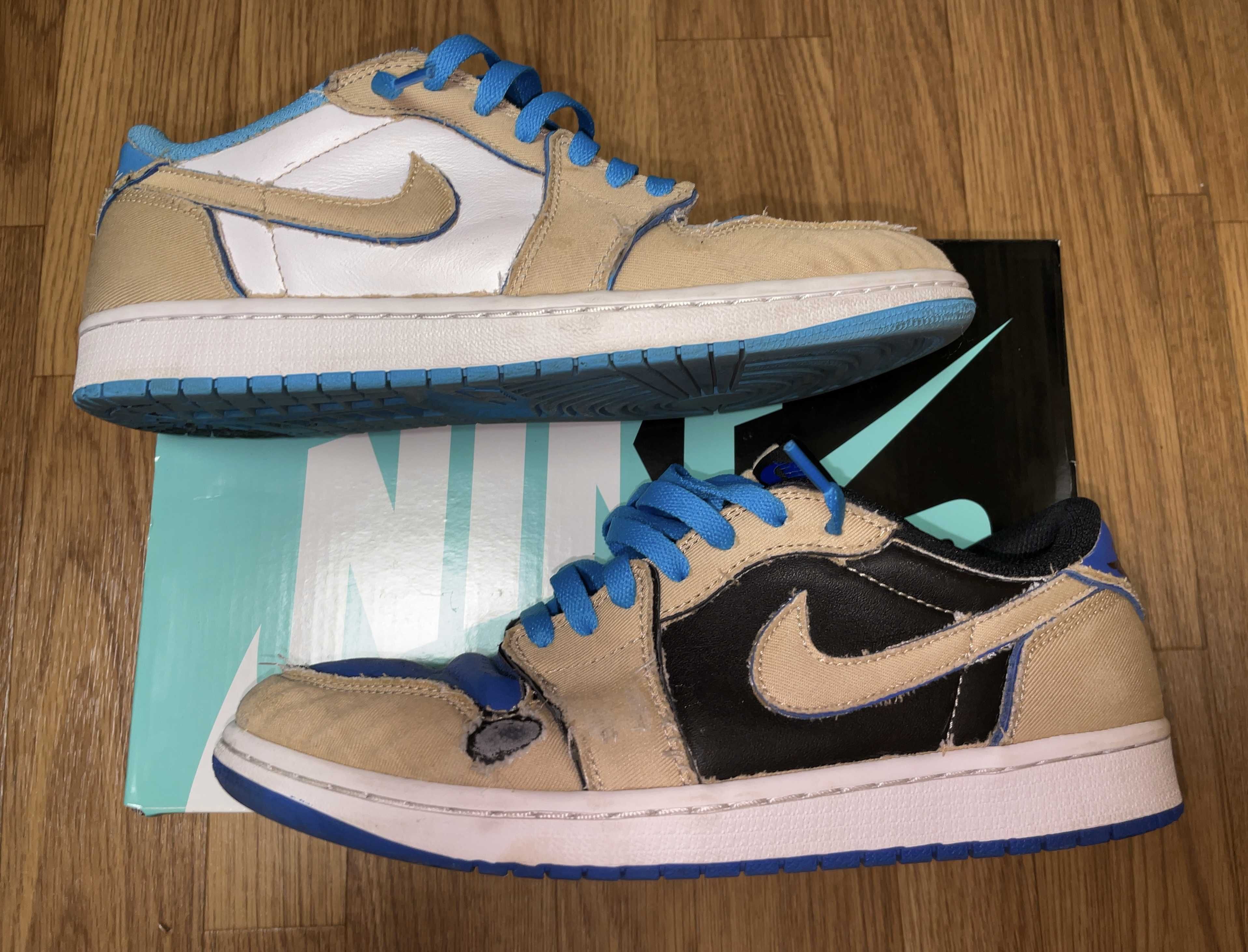 Nike SB Air Jordan 1 Low "Desert Ore/Royal Blue" 