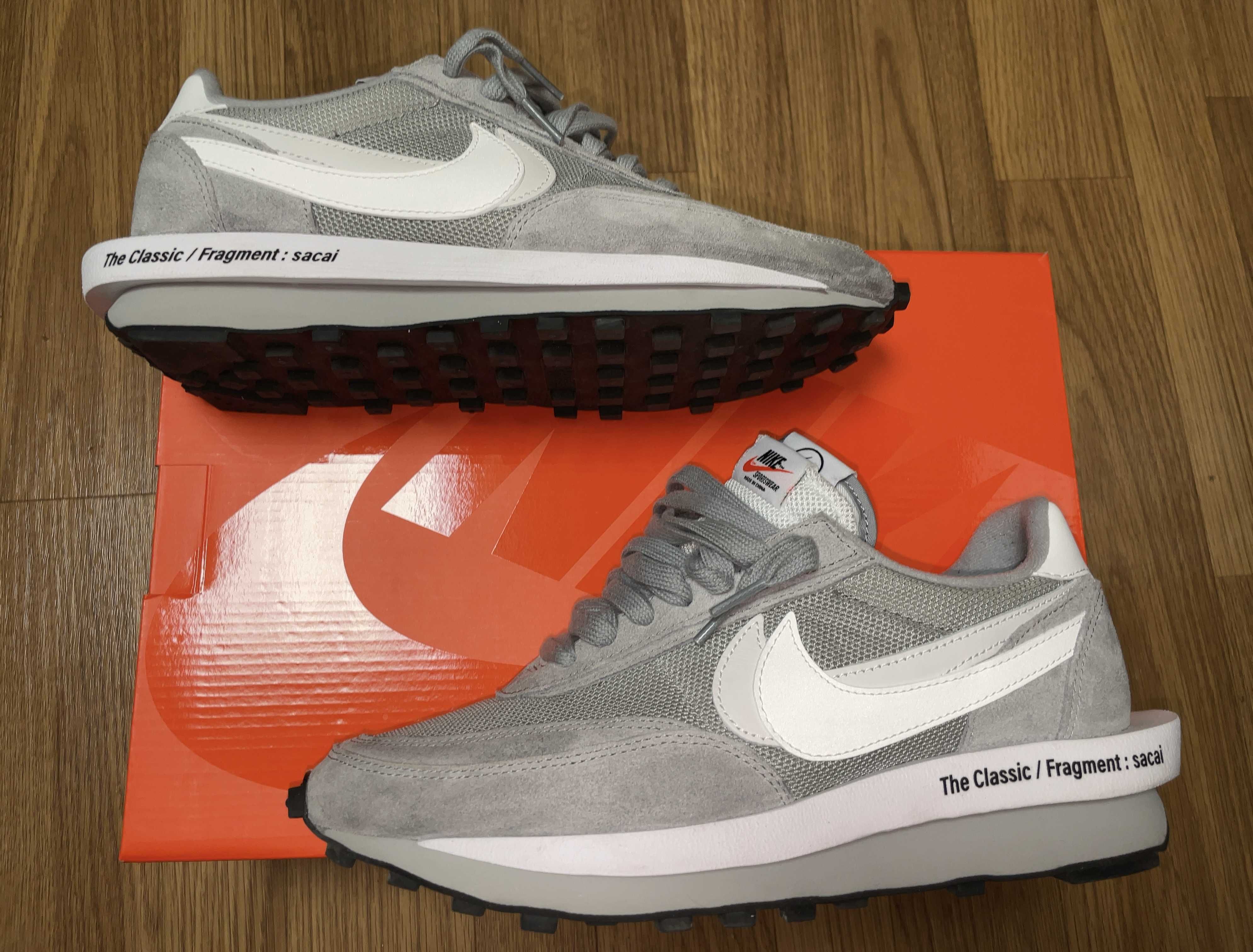 Fragment × sacai × Nike LD Waffle "Light Smoke Grey"