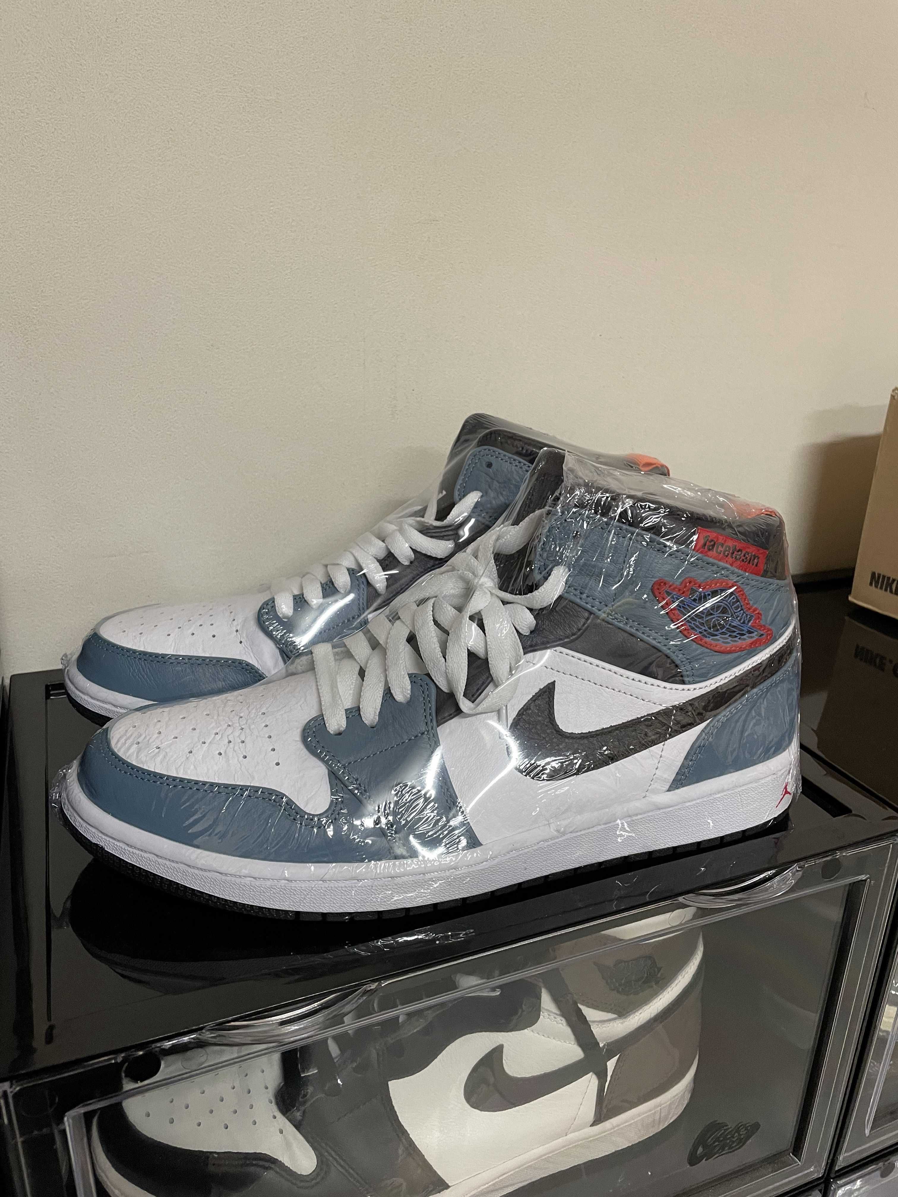 FACETASM × Nike Air Jordan 1 Mid "White/Navy"