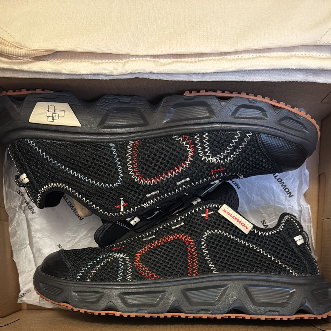 The Broken Arm × Salomon RX Travel 6.0 "Black/Bleached Sand/High Risk Red"
