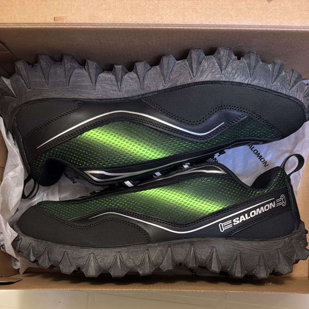 Aries × Salomon Snowclog "Black/Green Gecko/Footwear Silver"