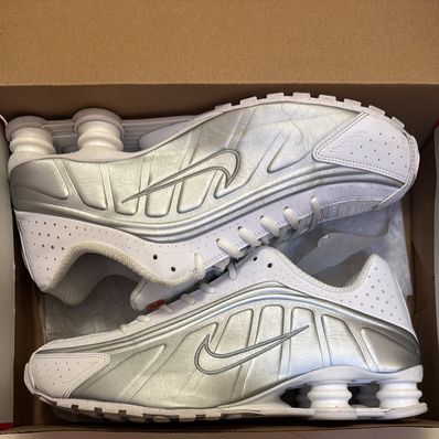 Nike Women's Shox R4 "White and Metallic Silver"